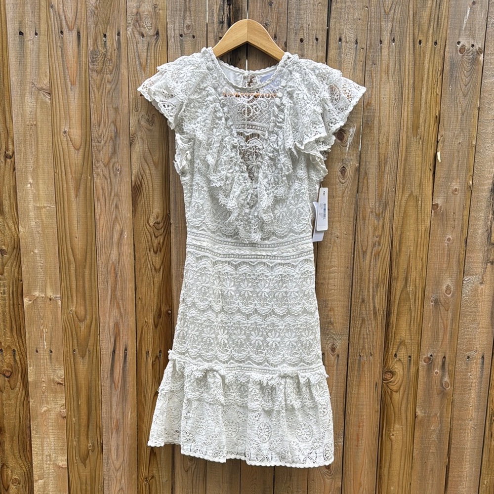 Saylor Maxie Lace Ruffle Dress NWT